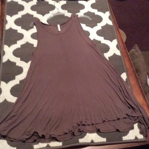 Brown swing dress