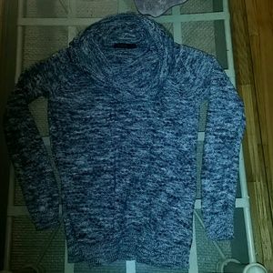 Black, grey white marbled sweater