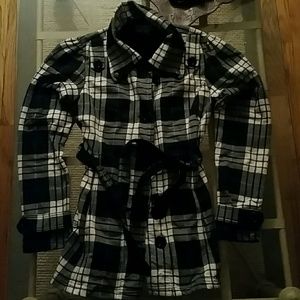 Shorter trench style jacket