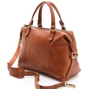 Madewell leather caravan satchel ✨ like new