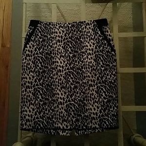 Leopard print skirt