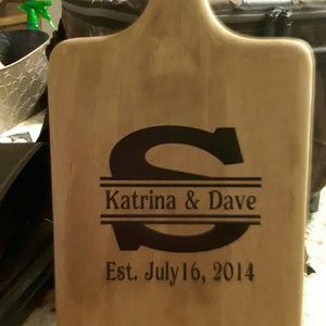 Personalized cutting board