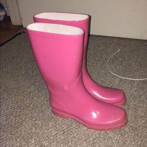 Pink Rain Boots!