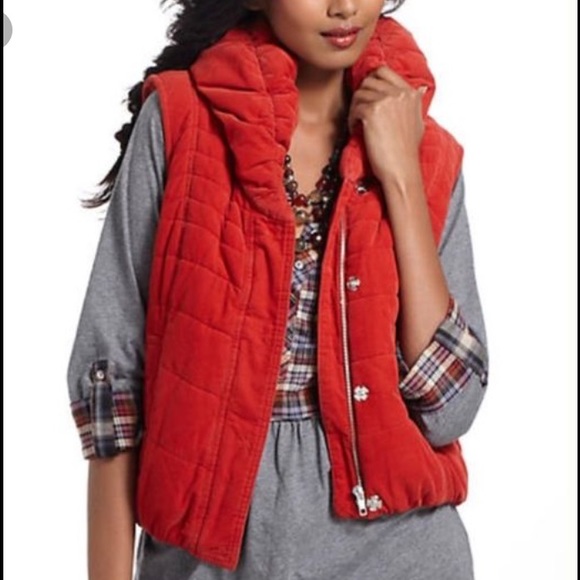 Anthropologie puffer vest