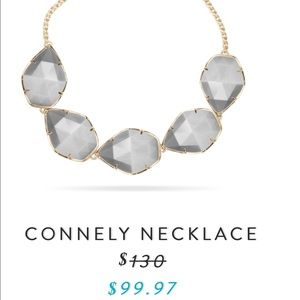 NWT Kendra Scott Connley Necklace - Slate Cats Eye