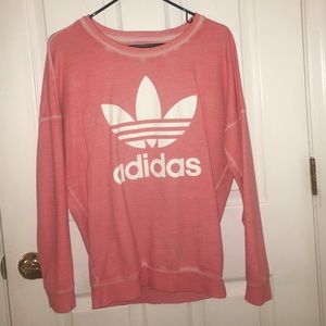 Adidas Originals Pink Oversized Pullover Sweater