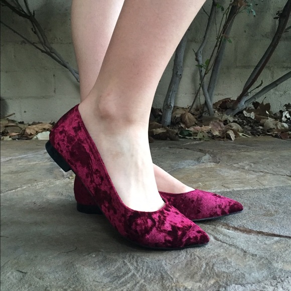 ASOS Velvet Ballet Flats