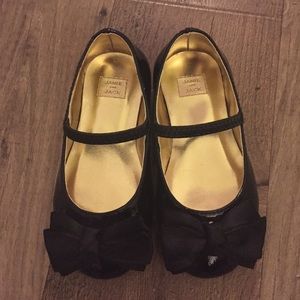 Janie & jack black flats.