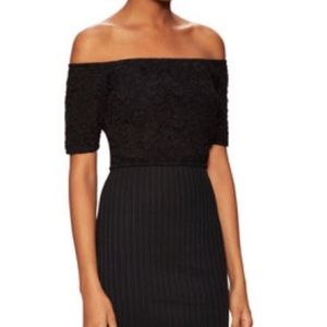 French Connection Havana Lace Cropped Top