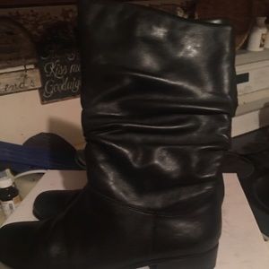 Black calf boots! Leather