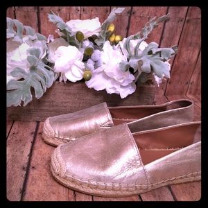 Halogen Gold Espadrilles