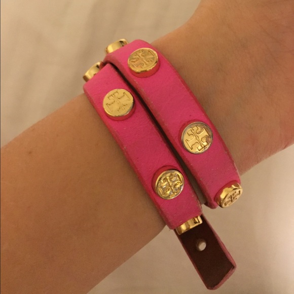 Tory Burch leather wrap bracelet