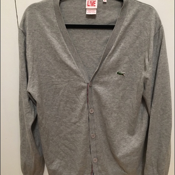 Men's Lacoste Live Grey Cardigan