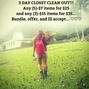 3 DAY CLOSET CLEAN OUT!!!