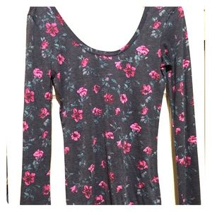Nollie long sleeve floral shirt
