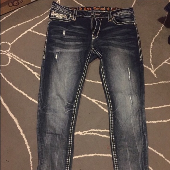 Women's rock revival skinny jeans