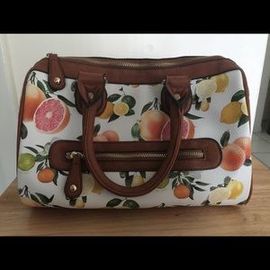 Aldo citrus pattern satchel
