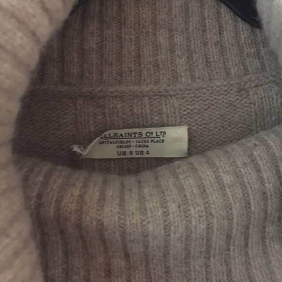 All Saints Wool Poncho - Picture 2 of 4