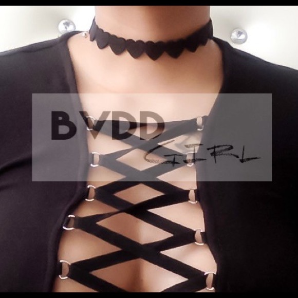Heart Choker - Black