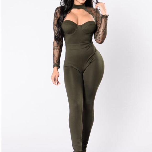 Olive jumpsuit