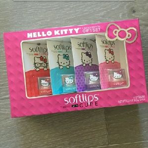 Hello kitty sanrio softlips lip balm gift set