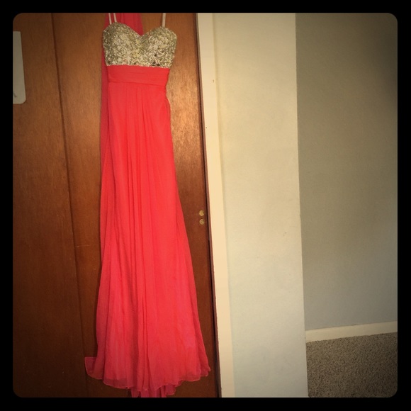 Long strapless dress...worn only once