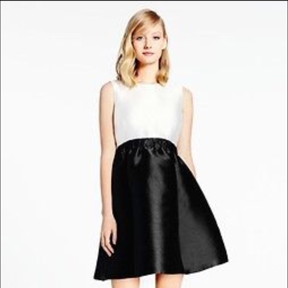 Kate Spade White & Black Swift A-Line Dress!