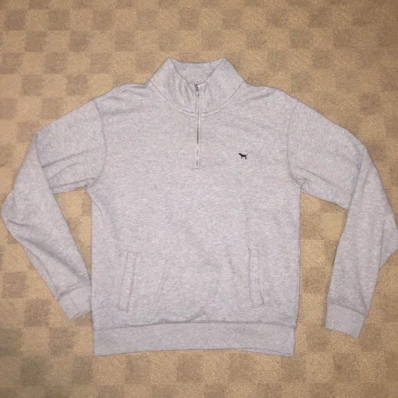 Grey Quarter Zip