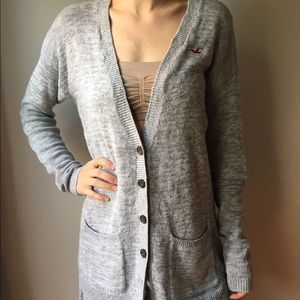 Grey long sweater