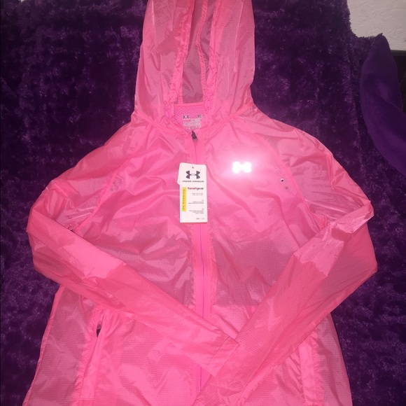 Pink Under Armour Running Heat Gear Jacket