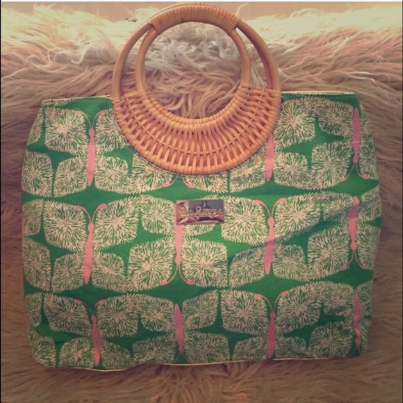 Lilly Pulitzer green tote