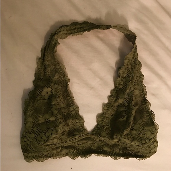 Free People Halter Bra Green - Picture 3 of 4