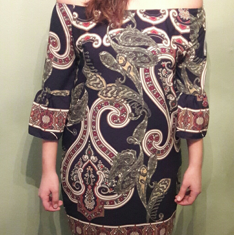 🆕NEW BLOSSOM PAISLEY PRINT VINTAGE STYLE DRESS - Picture 2 of 7
