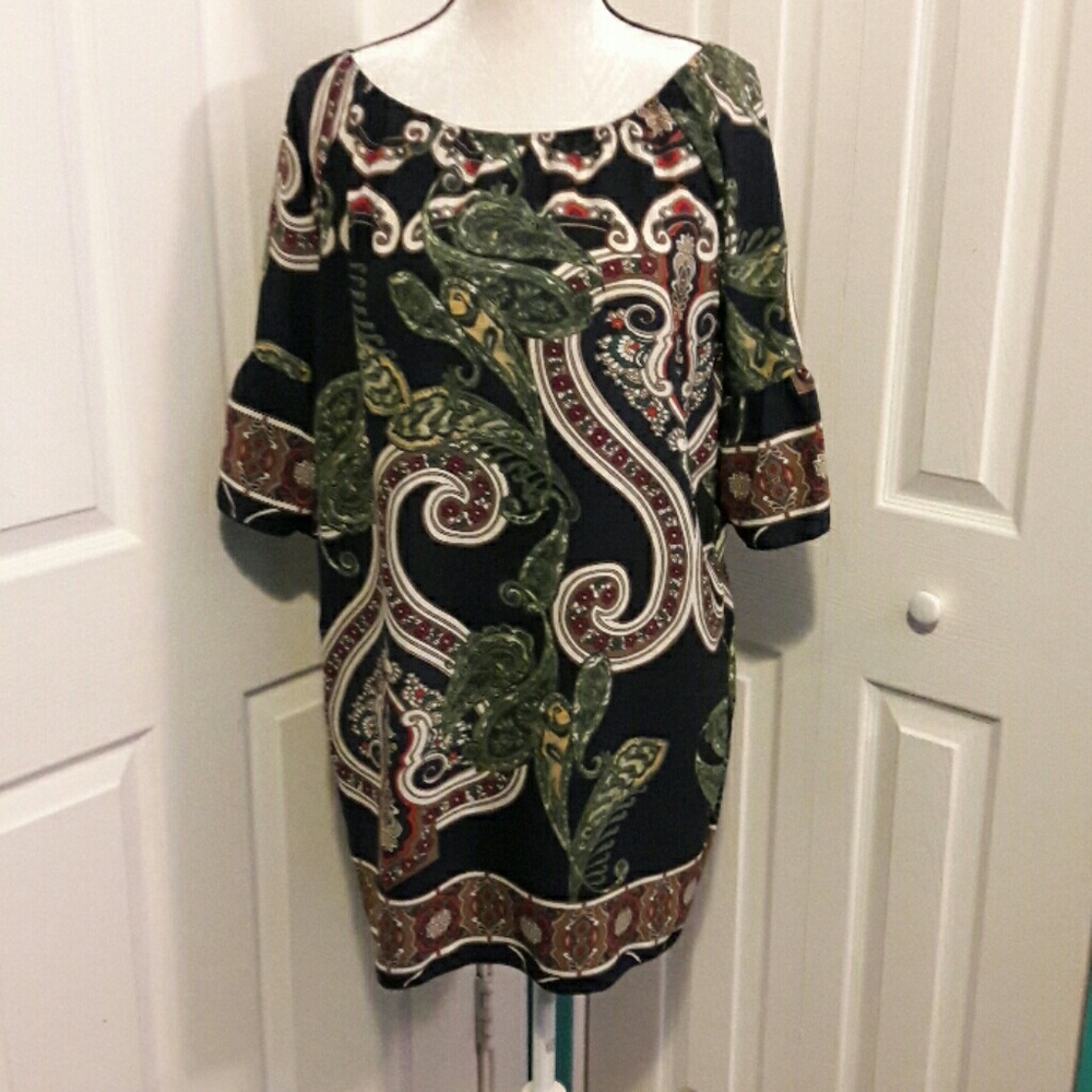 🆕NEW BLOSSOM PAISLEY PRINT VINTAGE STYLE DRESS - Picture 4 of 7