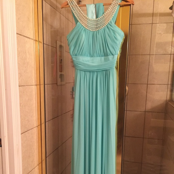 Turquoise summer dress