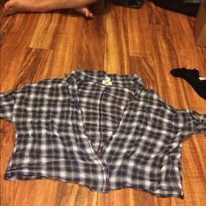 Crop top flannel