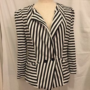 Windsor Black & White Blazer Size Large