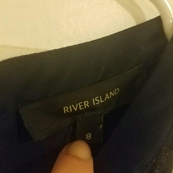 River Island Navy Shell Jumpsuit UK 8 / US 4 - Picture 4 of 4