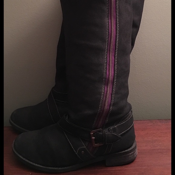 Dark Grey Boots