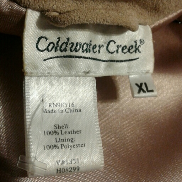 Gorgeous Coldwater Creek Leather Jacket - Picture 4 of 4
