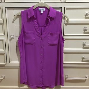 Size small Express sleeveless portofino shirt