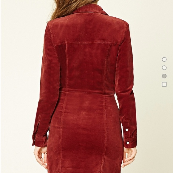 Corduroy snap front Christmas holiday - Picture 3 of 3