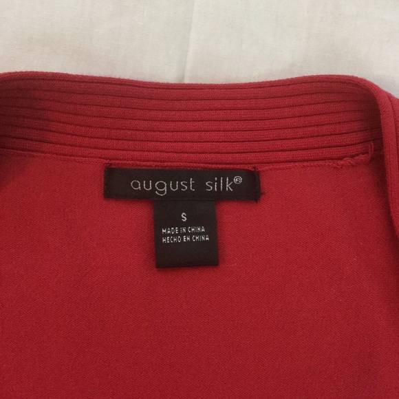 August Silk Sweaters - ❄️ Red Silk Knit Top ❄️ August Silk Sweaters - ❄️ Red Silk Knit Top ❄️