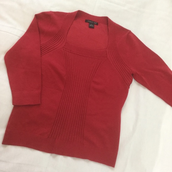 August Silk Sweaters - ❄️ Red Silk Knit Top ❄️ August Silk Sweaters - ❄️ Red Silk Knit Top ❄️