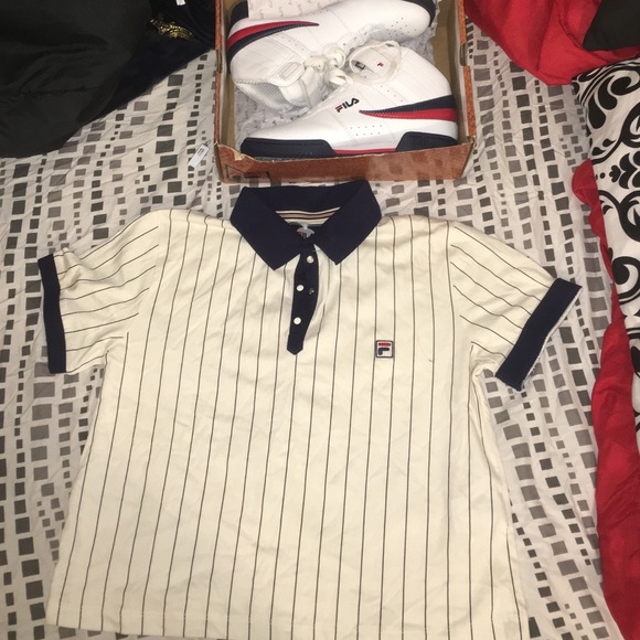 Fila shirt and sneakers
