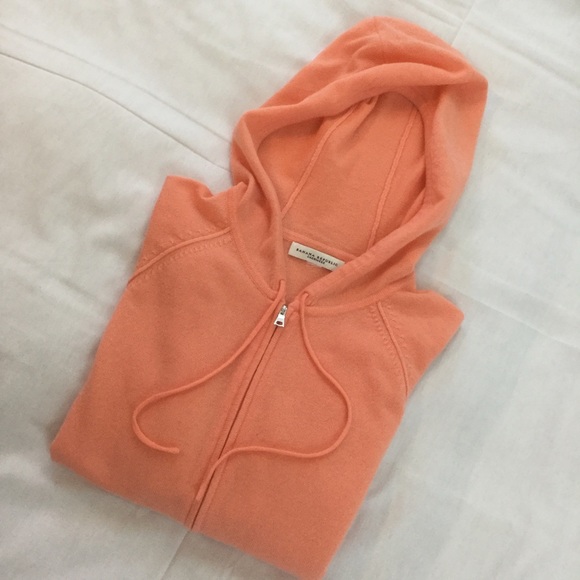 Banana Republic Tops - Orange Sherbet Cashmere Short Sleeved Hoodie Banana Republic Tops - Orange Sherbet Cashmere Short Sleeved Hoodie