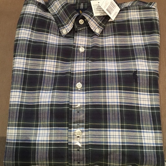 Ralph Lauren mens Lng sleeve plaid shirt