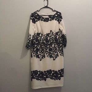 Adrianna Papell 3/4 Sleeve Dress