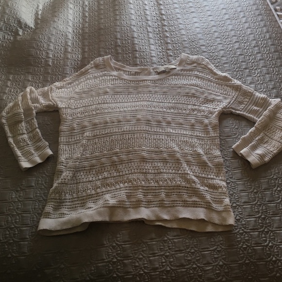 Loft lightweight sweater w/ buttons up the back. L