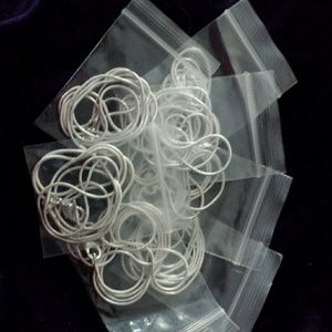 925 sterling silver..snake necklaces